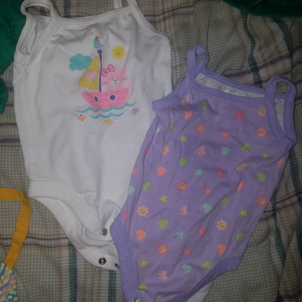 6 to 9 month tank top onesies